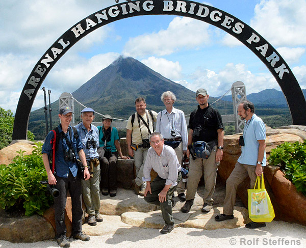 Reisegruppe am Vulkan Arenal